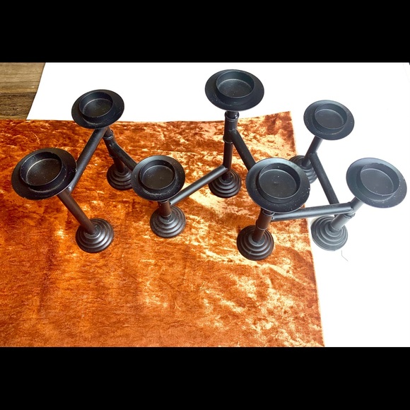 Black multi candle holder - Picture 1 of 8